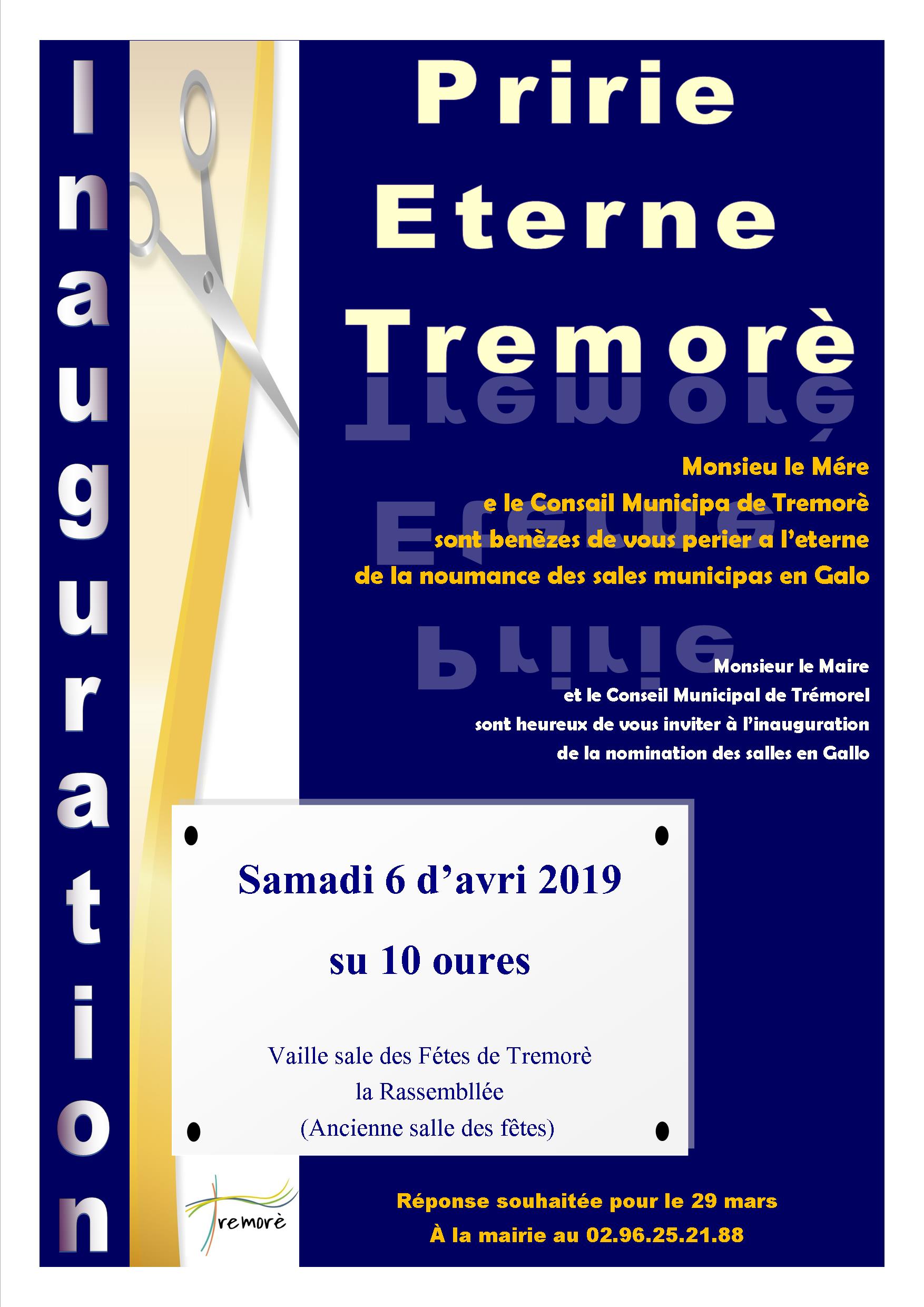 Inauguration à Trémorel